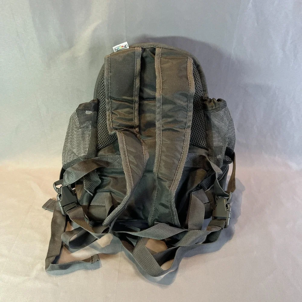 Outward Hound Raise The Woof Dog Front Carrier Gray Backpack Padded Strap Bag